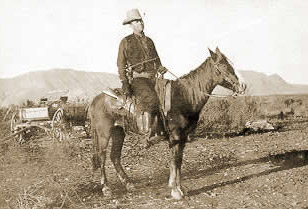 Captain Frank Hamer on Horseback