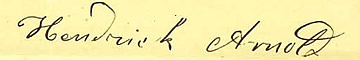 Signature of Hendrick Arnold; Texas, Memorials and Petitions, 1834-1929