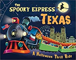 Spooky Express cover art with Texas themed train